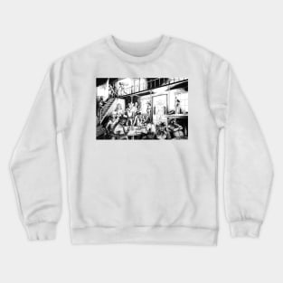 Card play at the Saloon Crewneck Sweatshirt